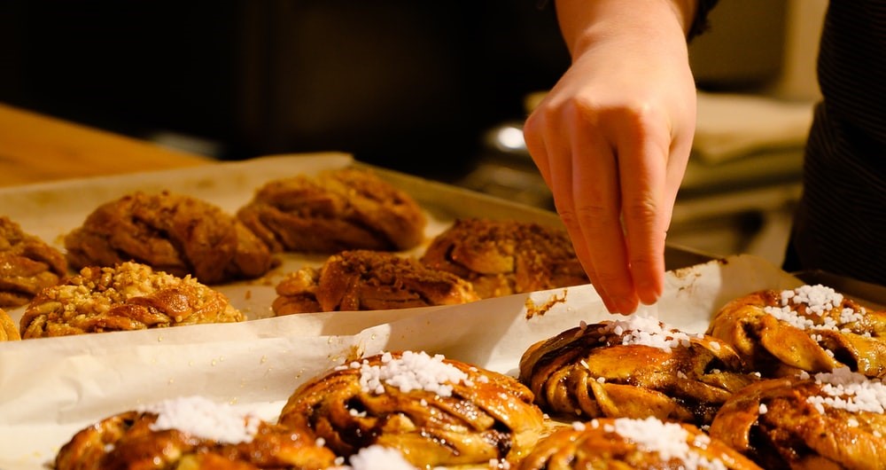 trays of breads